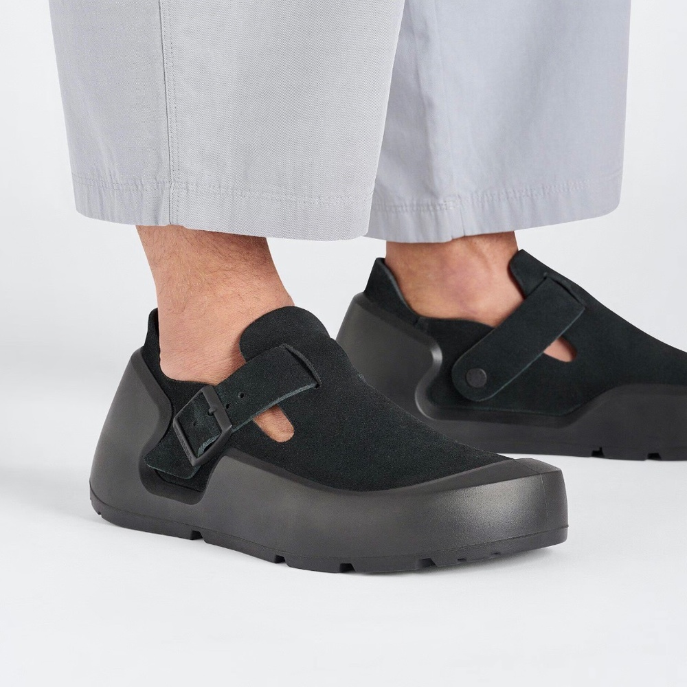 NEW Birkenstock Reykjavik Nubuck Leather Loafer Black Size 37